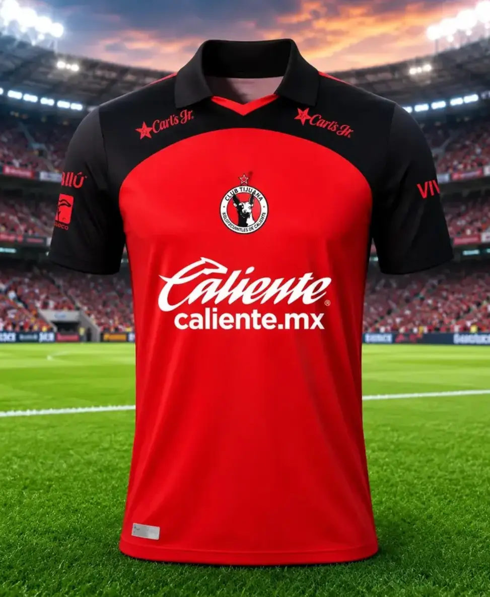 2026/27 Club Tijuana Home Football Jersey – Liga MX Match Day Soccer Shirt, Short Sleeve Fan Tee