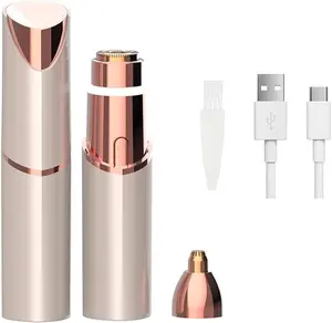 2-in-1 Face and Eyebrow Trimmer, Electric Eyebrow Trimmer Women's Electric Shaver, Eyebrow Trimmer  Epilator   Removal Tool Suitable for the face  eyebrows, fine facial   and upper lip features a light eyebrow-facial hair remover woman