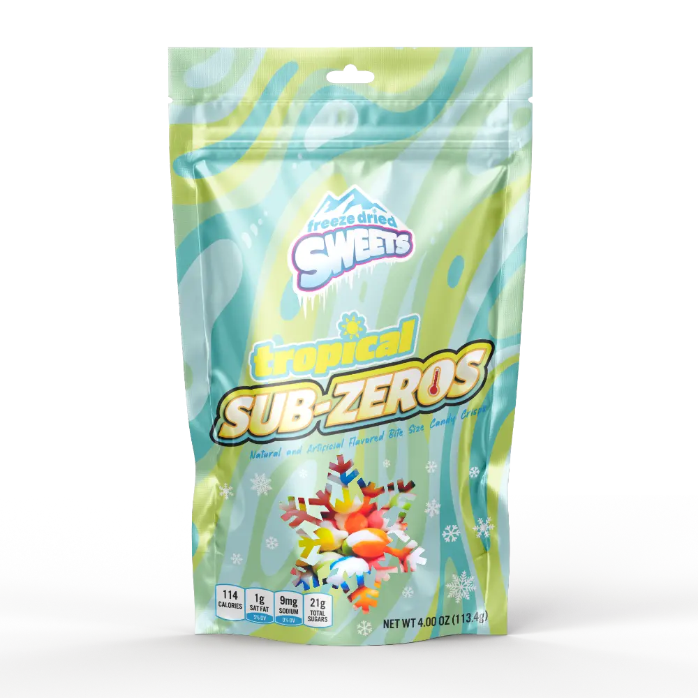 Freeze Dried Sweets - Sub-Zeros - Tropical - Freeze Dried Candy - 4oz. Bag