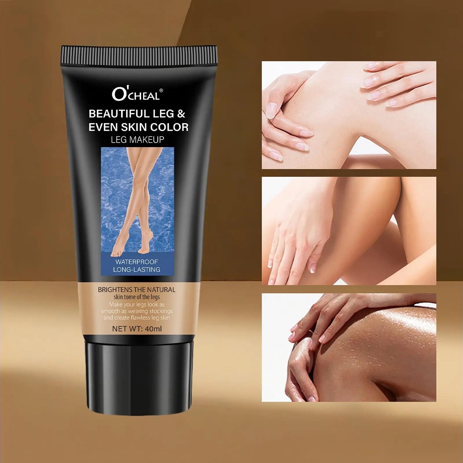 Waterproof Leg Makeup Liquid, Sweat-Resistant Concealer, Long-Lasting Flawless Body Foundation, 3 Colors Available, Full Coverage, Cream