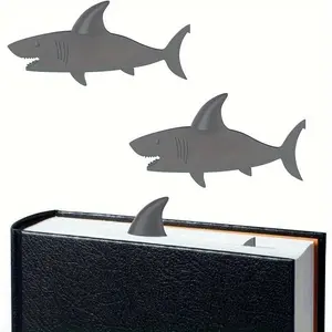 Shark Shaped Bookmark, 1 Count Cute Animal Bookmark, Book Marker for Reading, Book Markers with Quirky and Fun Design