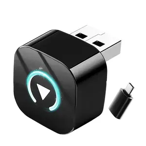 2026 Model Xinghao Q1af Wireless Carplay Adapter, Bluetooth-compatible 5.0+2.4/5g Dual Frequency WiFi, Compatible with Wired & Android/iOS Phones