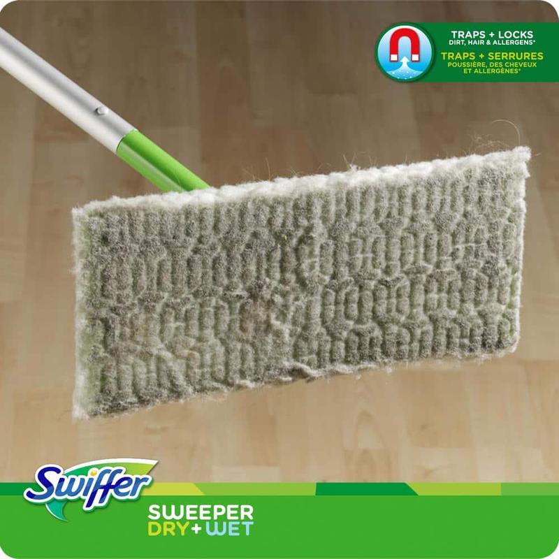 Sweeper 2-in-1 Dry and Wet Multi-Surface Mopping Starter Kit (1-Mop, 10-Refills)