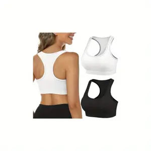 2 Packs Sports Bras for Women, Medium Support Sport Bras Racerback, Gym Yoga Athletic Bra