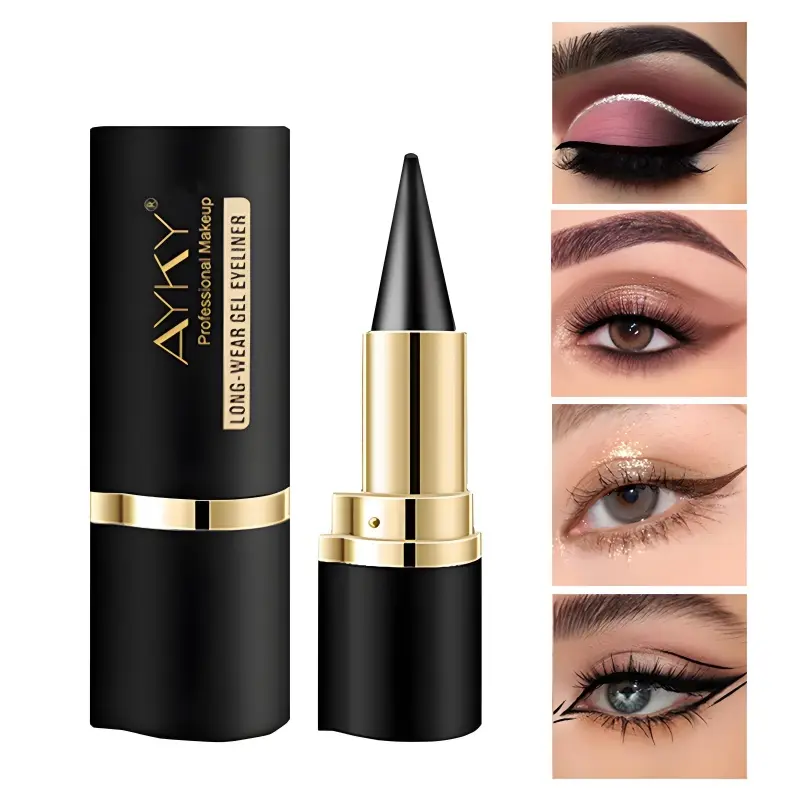 Waterproof and Sweat-Resistant Eyeliner, Smooth Long-Wear Eye Makeup Products, Anti-Smudge Formula for a Natural Look, Smudge-No-Budge Eyeliner, Long Lasting Eyeliner