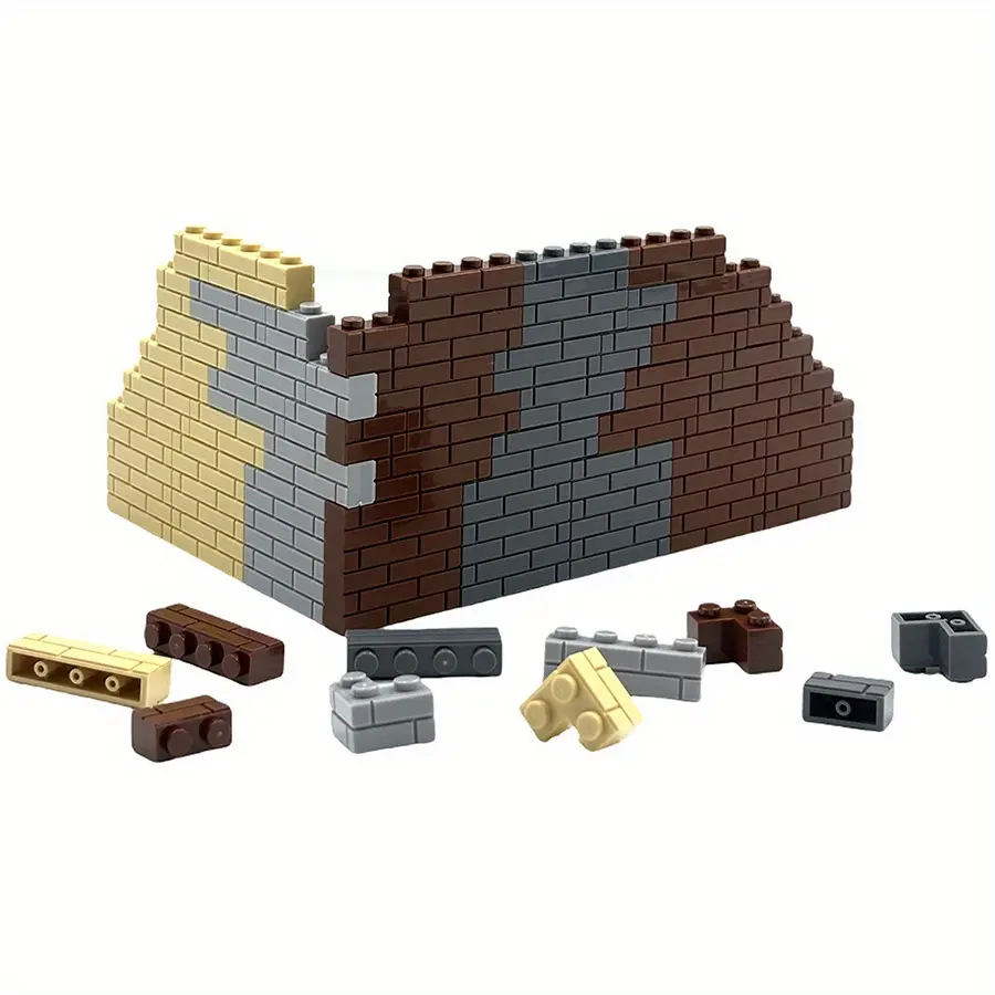 DIY Building Blocks Thick Wall Bricks 1x2 1x3 1x4 Dots Bulk Accessories DIY Building Blocks Compatible Small Particles Educational Toy for Kids