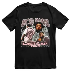 🎵🔥[Graphic Tee]Rod Wave Last Lap Tour 2025 T-Shirt – Iconic Tour Design for Concerts, Fan Meetups, Casual & Streetwear Outfits – Black Tee with White Text Graphics, Unisex Summer Camiseta, Everyday Wear, Music Fans Apparel