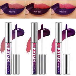 Silver Color Matte Liquid Lipstick, Lipgloss, Waterproof and Long-Lasting Formula, Moisturizing and Hydrating Effect for All Skin Tones, Easy Application for All Occasions