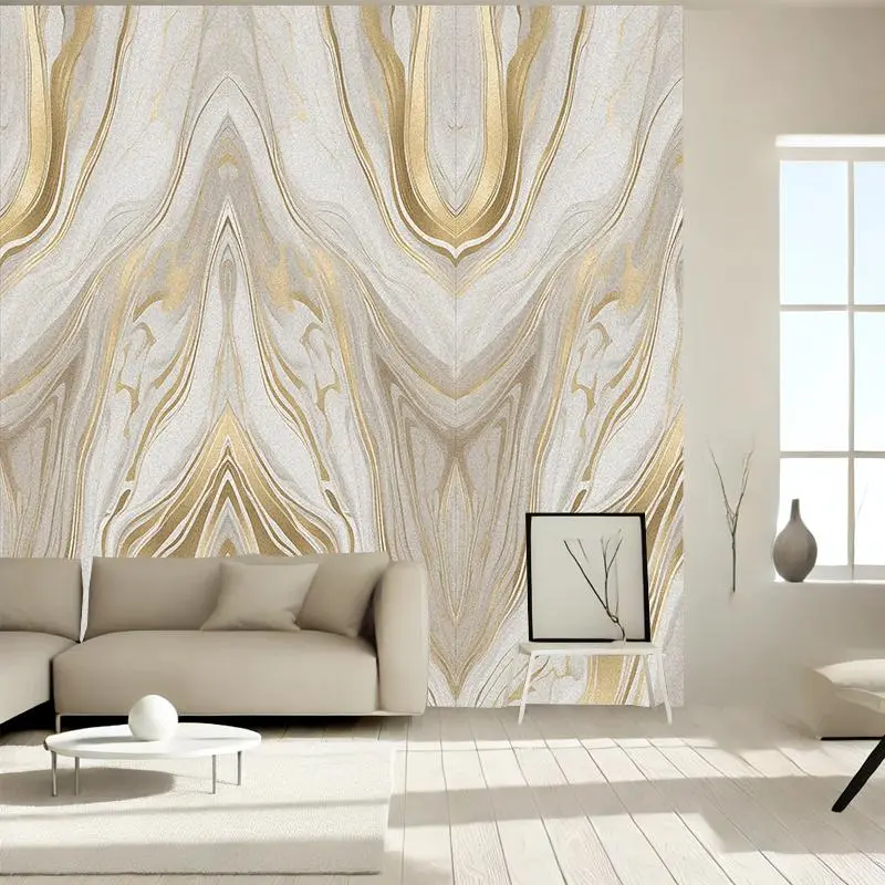 Marble-Grain Pattern Wallpaper, Marble Backsplash Wallpaper, 1 Roll Self-Adhesive Waterproof Removable Wallpaper, Decorative Sticker for Home Living Room, Kitchen, Bathroom, Bedroom, Dormitory and Interior Walls, Peel-and-Stick Wallpaper Designs