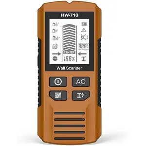 Multi-Function Handheld Wall Detector HW-710 with Advanced Multi-Mode Detection Accurate High Sensitivity Sensor Easy-to-Read LCD Display and Audible Alarms for Home Improvement and Electrical Work