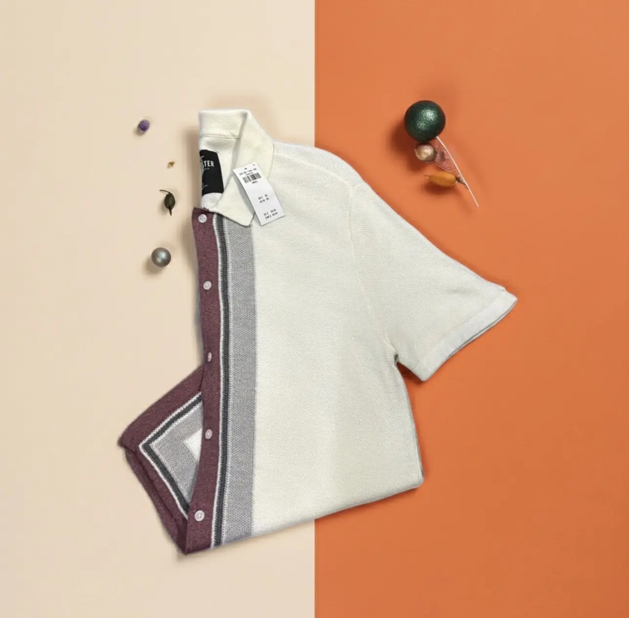 MENS BUTTOM UP TEARAWAY POLO SHIRT SHORT SLEEVE