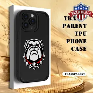 Cool Georgia Bulldogs Mascot Logo Pattern Phone Case for iPhone Samsung 17 16E 15 14 Pro Max 13 12 11 XR XS Plus Mini Air Galaxy S26 S25 S24 S23 S22 S21 Plus Ultra FE A54 A53 A52 A36 A35 A34 A17 Shockproof Anti Drop anti-fall Durable Impact Resistant Anti
