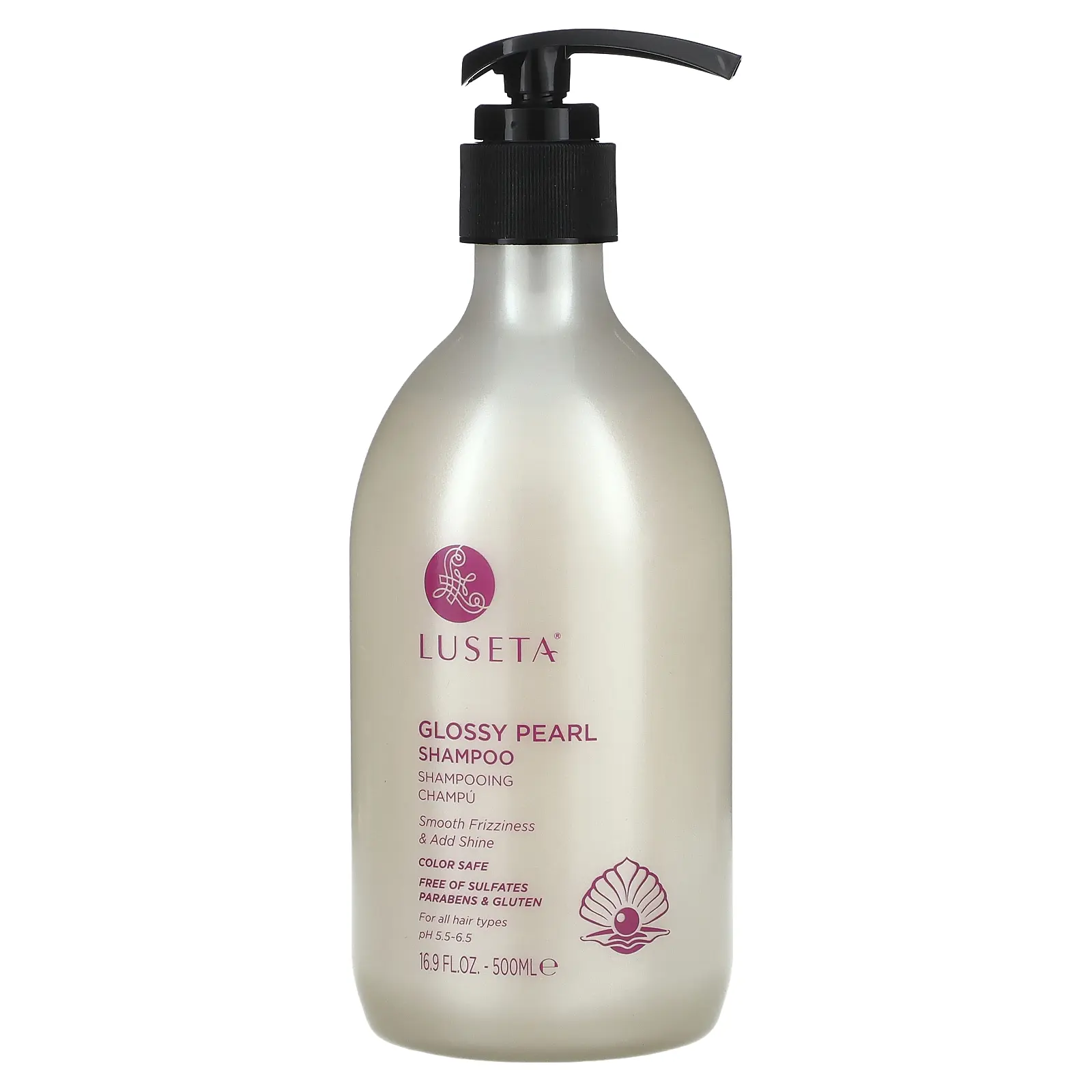 Luseta Beauty Glossy Pearl Shampoo, For All Hair Types, 16.9 fl oz (500 ml) Luseta Beauty Glossy Pearl Shampoo, For All Hair Types, 16.9 fl oz (500 ml)