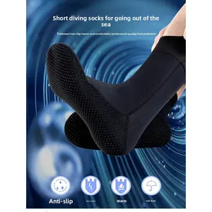 3MM diving socks men's swimming warm diving snorkeling socks waterproof material long tube non-slip wear-resistant beach socks