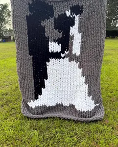 Custom Bride & Groom Chunky Knit Blanket | Choose Color/ Style