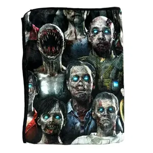 Zombie Camo Blanket - Nostalgic Comfort and Collectible Aesthetic
