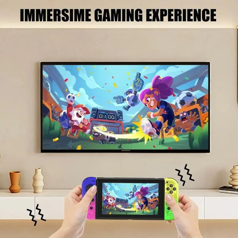 Wireless Controller for Game Handheld Controllers, Compatible with Switch Lite Oled, Dual Vibration Function, Cool Replacement Accessory Wireless Controller for Game Handheld Controllers, Compatible with Switch Lite Oled, Dual Vibration Function, Cool Replacement Accessory