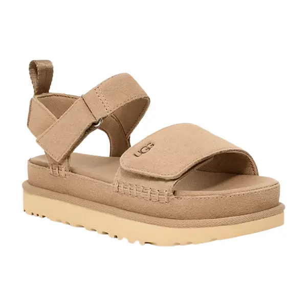 UGG Women's Goldenstar Elegant Cushioned Platform Sandals - High Quality Adjustable Wide Straps Footwear with Ankle Support, Arch Cushioning for Back Pain, Heel Pain & Ball of Foot Relief, for Comfortable Days on the Go