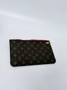 Pre-owned Louis Vuitton Canvas Small Leather Goods Monogram Neverfull MM GM Pochette Pivoine Pink Interior JD117LV