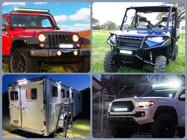 Nilight LED Light Bar 2Pcs 12 Inch 300W Triple Row Flood Spot Combo 30000LM Driving Lights with Off Road Wiring Harness Kit -2 Leads for Trucks ATV UTV SUV Underglow Car dealsforyoudays