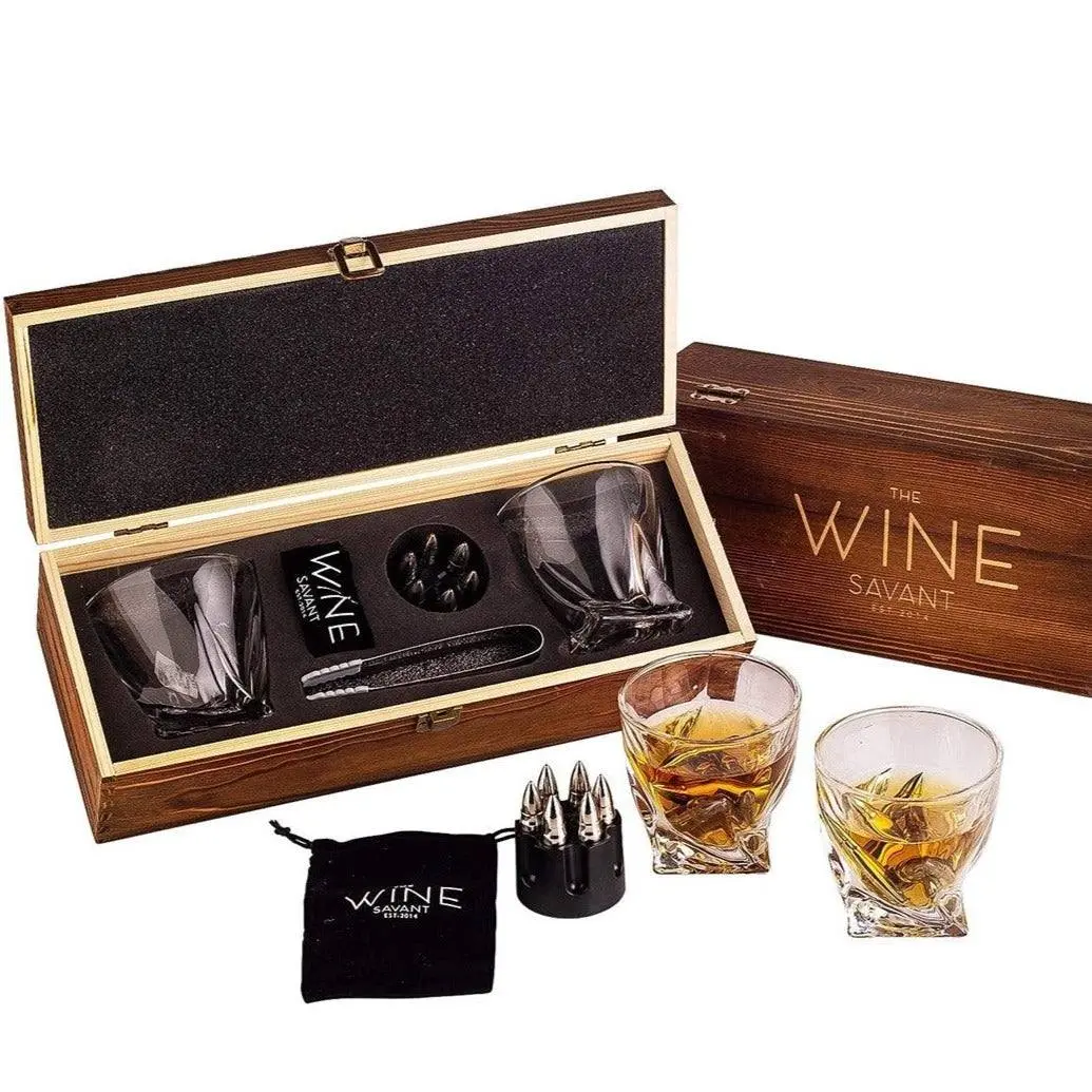 Whiskey Stones Set Box