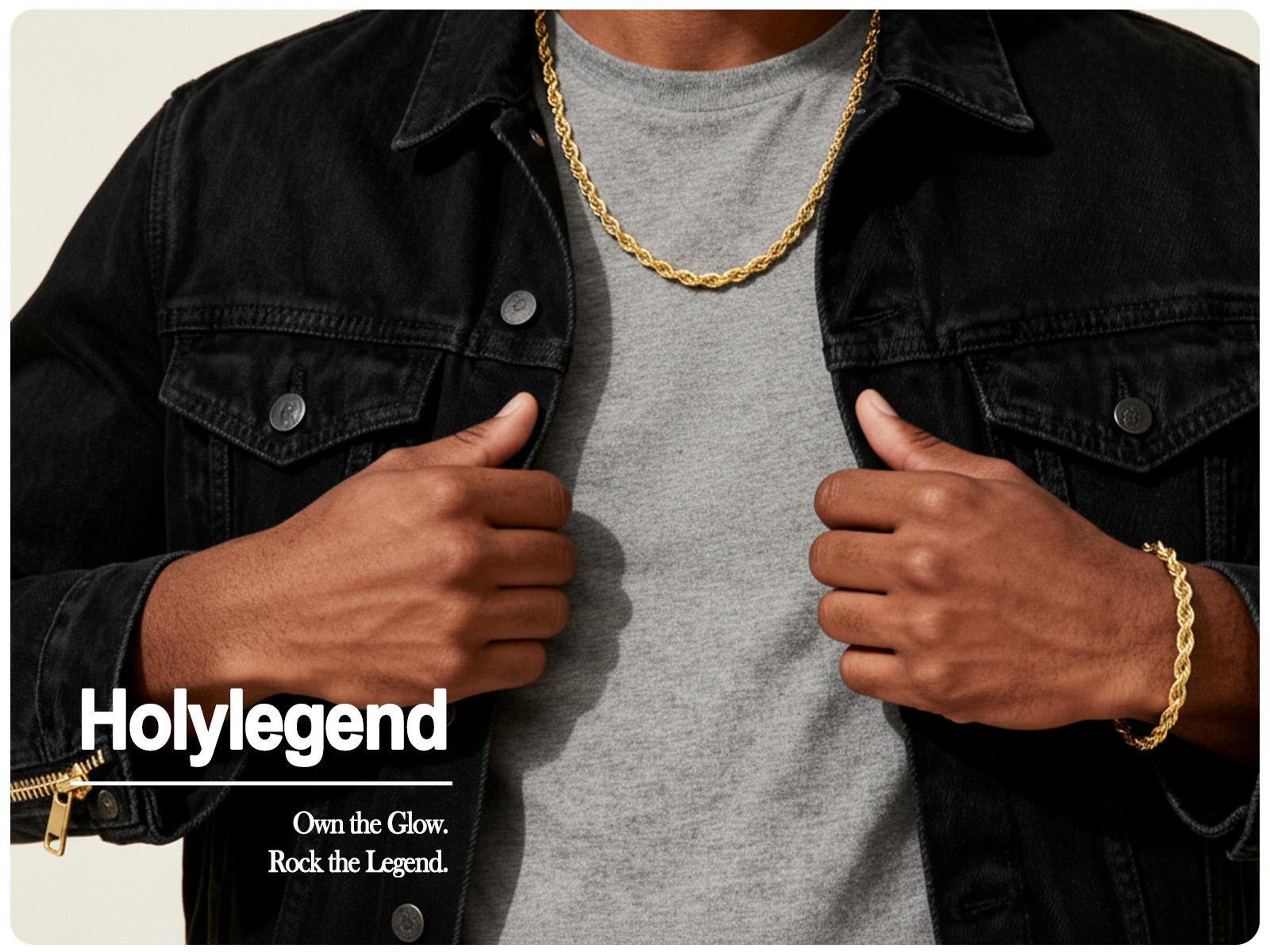 Holylegend 14K Real Gold-Plated Rope Chain Bracelet, 14K Gold Plated Diamond Cut Rope, Hip Hop Jewelry, Classic Rope Link Bracelet, Gift Ready