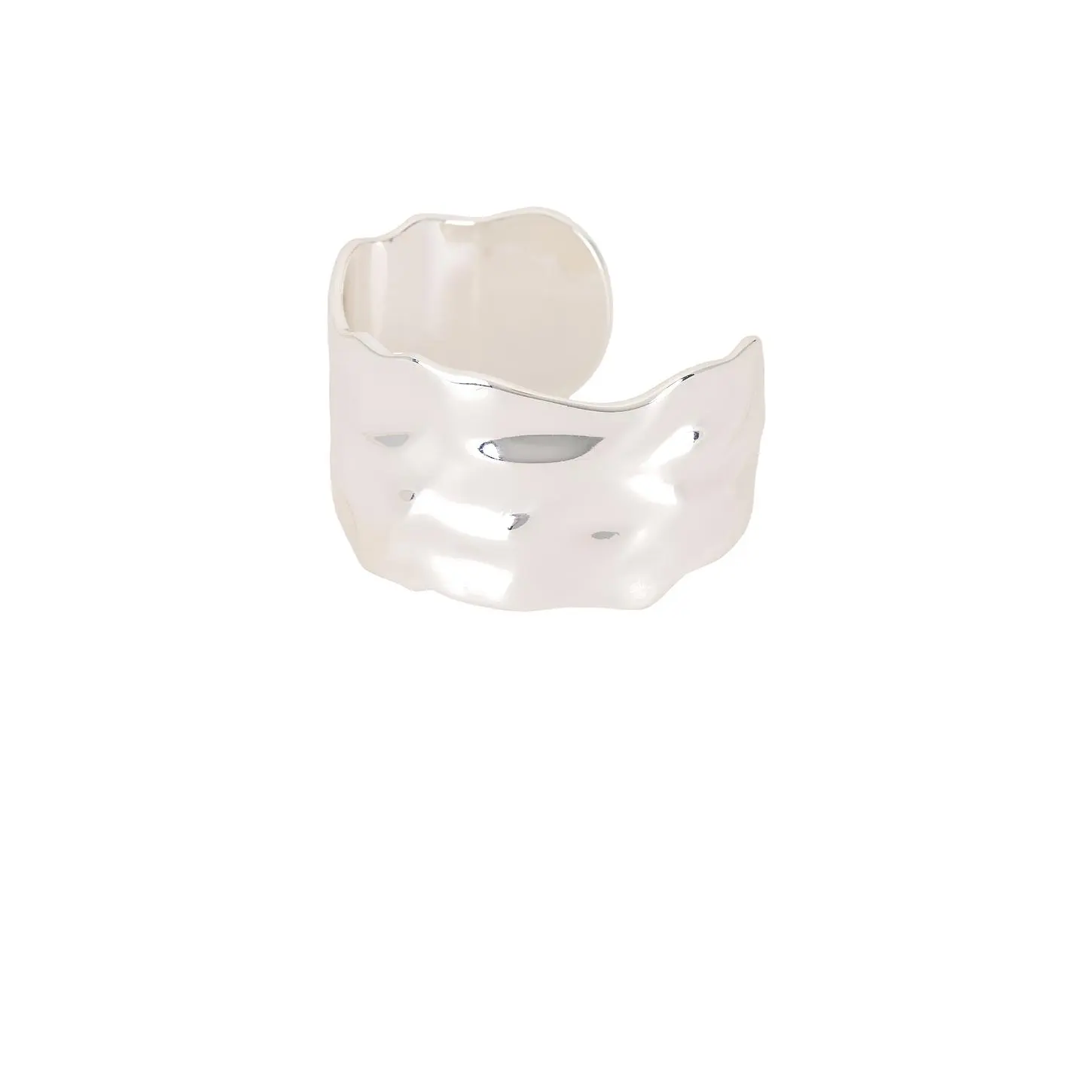 Ettika Thick Band Cuff in Silver