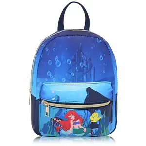 Disney Princess Backpack for Women, Men, Unisex | Cute PU Leather 10" Mini Backpack Purse | Princess Bag & Accessories