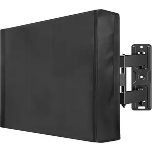 TV Cover Weatherproof with Bottom Cover for 60-65 inch TV, Waterproof and Dustproof TV Screen Protectors with Remote Pocket for Outside LED, LCD, OLED Flat Screen TVs