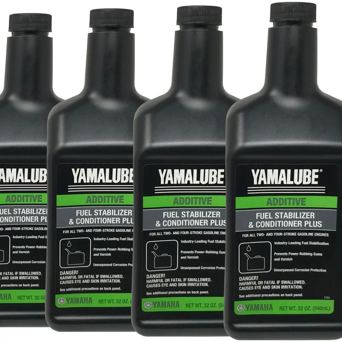 Yamaha OEM Fuel Stabilizer & Conditioner Plus ACC-FSTAB-PL-32 - 4 Pack