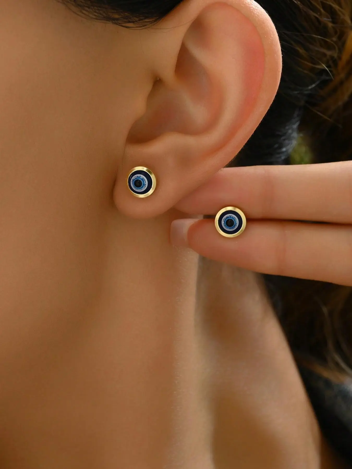 Fashionable Eye Design Stud Earrings, High Quality Earrings, Fashion Jewelry for Party, Daily Clothing Decor, Trendy All-match & Exquisite Jewelry for Birthday Gift, Earrings Studs