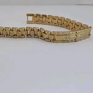 bracelet fashion style with cross stainless steel 8"inches