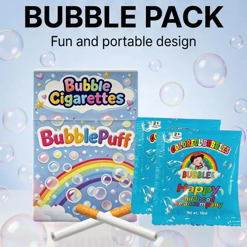 SummerVibes Bubble Cigarette StressRelief Toy, Fake Cigarette Shape,Mini  Bubble Blower,Bubble Sticks, Relaxation Tool,Suitable for  Birthday/ChristmasParty Gifts, for Men & Women（Newly Upgraded Version）  summer
