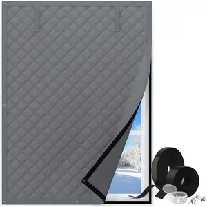 Thermal Window Cover for Winter, 38" X 62" Window Insulation for Summer Heat, Oxford Cloth Cotton Layer Window Sun Blocker Insulation Kit Fits Up to 3 x 5 Ft Window