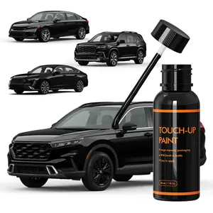【Shipped from US FBA Warehouse】XTryfun Honda Crystal Black Pearl/Lunar Silver Special-Purpose Touch Up Paint 30ML Multi-Color Kit - Compatible with Civic/CR-V etc., Quick Dry Repair for Front Bumper/Door Scratches, Ideal for Daily Scuffs
