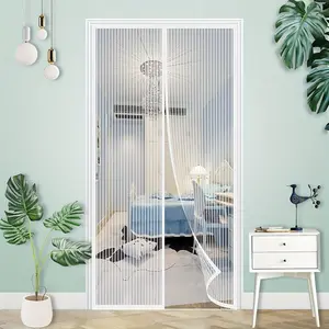 Magnetic Screen Door, 1pc Summer Magnetic Screen Door, Washable Pet Friendly Screen Door, Home Decor Supplies for Living Room & Bedroom, Decorative Screen Door Mesh