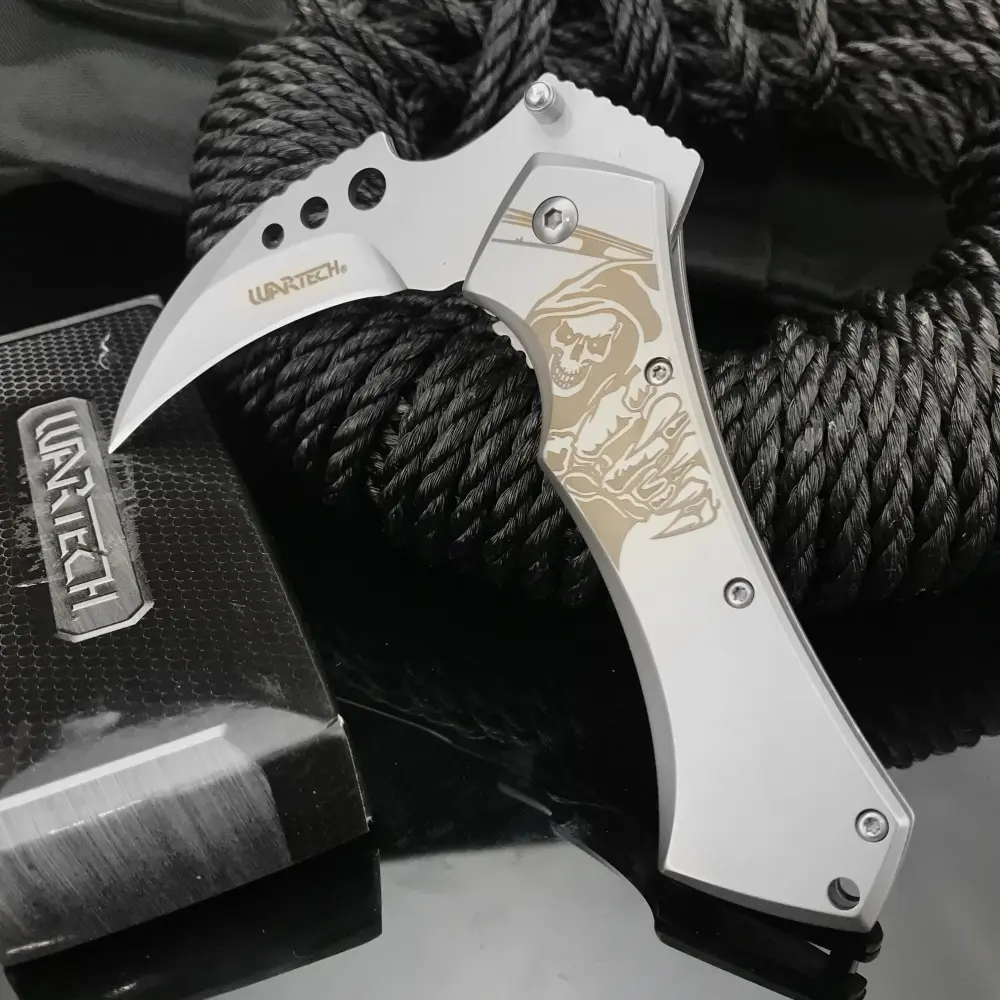 Best Selling Pocket Folding Knife 440C Blade Stainless Steel Handle Wilderness Tactical Survival Knife Portable Self Defense Emergency Tool Camping Knife Outdoor Survival Edc EDC Tools Tactical Knives Portable Multipurpose Knives
