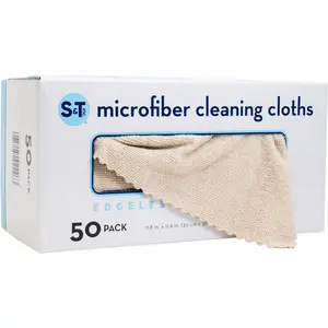 50 Pack Microfiber Cleaning Cloth with Box, Bulk Towels for Home,  Microfiber Towels for , Cleaning Rags, Oatmeal, 11.8 Inches x 11.8 Inches, 50 Count