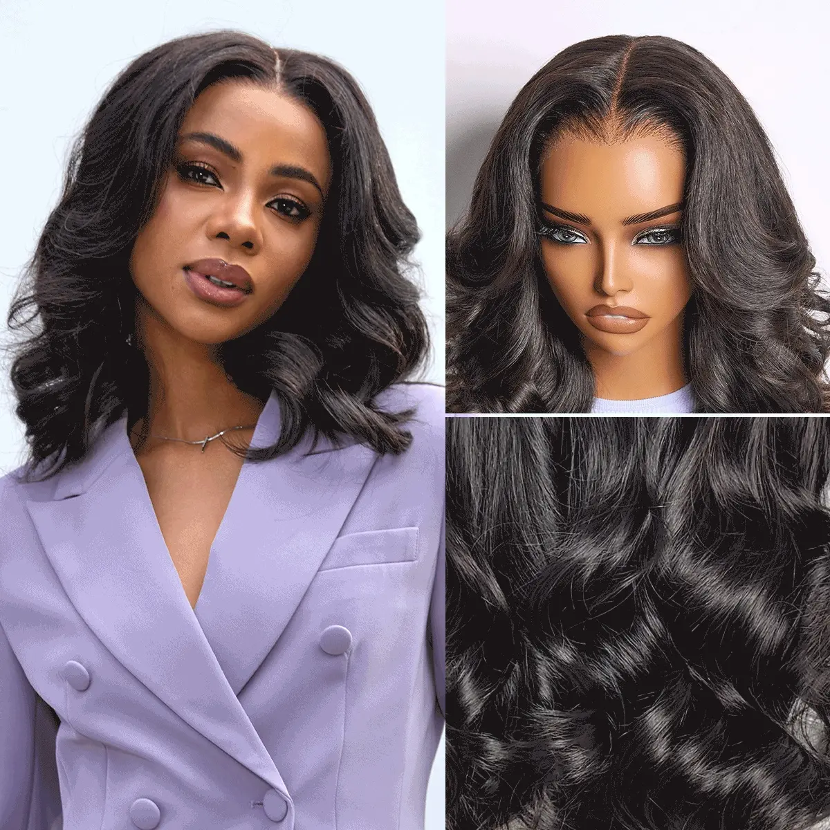 Luvme All-Day Curl Hold™ Premier Grade Hair Shoulder Length Body Wave CuticleAlign™ PartingMax Glueless 7x6 HD Lace Wig Pre-Cut Lace Luvme All-Day Curl Hold™ Premier Grade Hair Shoulder Length Body Wave CuticleAlign™ PartingMax Glueless 7x6 HD Lace Wig Pre-Cut Lace