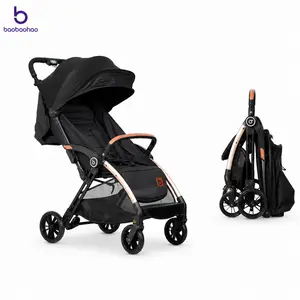 Baobaohao BA1-Comfort Travel Stroller for Baby & Toddlers, Compact One-Hand Fold Baby Stroller with Canopy, Storage Basket & Multi-Position Recline, Four-Wheel Shock Absorption, 2-in-1 Stroller for Infants & Newborns 0-36 Months