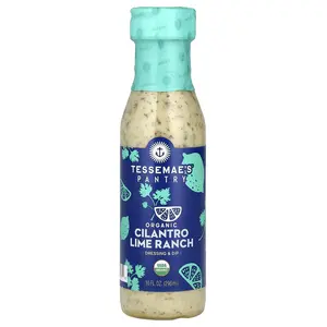 Tessemae's Pantry, Organic Dressing & Dip, Cilantro Lime Ranch, 10 fl oz (296 ml)