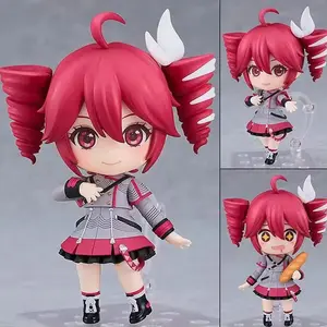 Anime Nendoroid 2344 Kasane Teto, Interchangeable Face Figure, Collectible Model with Accessories, Desktop Decoration Ornament