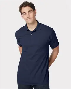 Custom Embroidered - Hanes - Men's EcoSmart® Jersey Polo - 054X