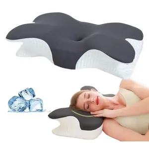 Cervical Pillow For Neck, Contour Neck Pillows For Neck, Ergonomic Side Sleeper Pillow For Sleeping, Orthopedic Memory Foam Pillows, For Support Shoulder Side Back StomachCarrie- (Rain Shoes & Covers)