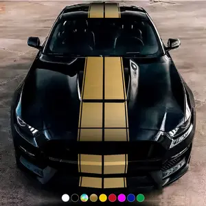 Universal Car Roof Decorative Strips, 6-Piece Set Parallel Line Design, Engine Hood Modification Stickers, Auto Decoration Accessories, Decal for Cars