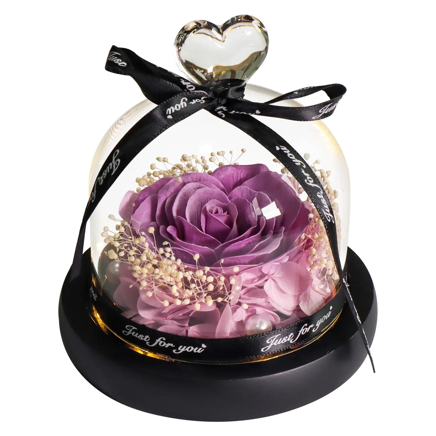 Mother‘s Day Gifts Eternal Real Rose Flower in Glass Dome Gifts for Women Mom Mothers Wife Girlfriend Ideal for Valentine's Day Mother's Day & Anniversary