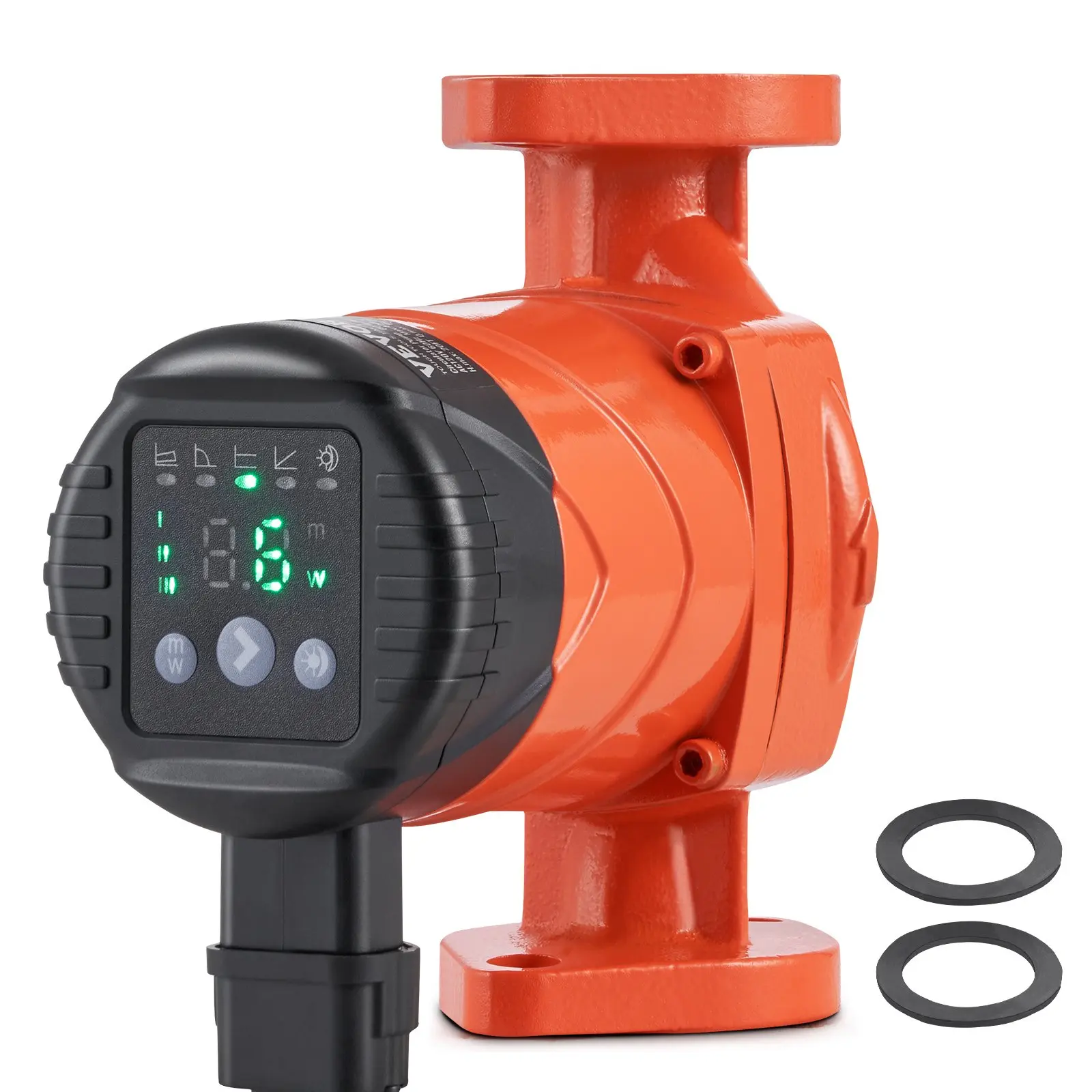 【DealsForYouDays】VEVOR 007E-2F2 Hot Water Recirculating Pump, 110V, 42W 16 GPM High Efficiency Circulator Pump, EMC Automatic Hot Water Circulation Pump 1" NPT Flange Circulator Pump for Home Water Heater System