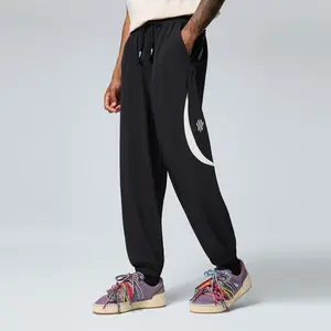 ANTA KAI Woven Sweatpants Cotton Black Sports Casual Sweatpants Sports Clothing