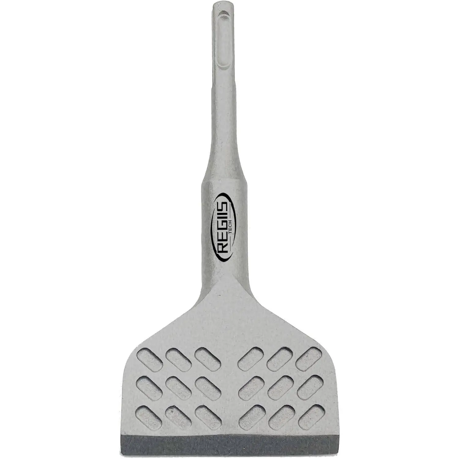 SDS Plus Floor Scraper 3 in. x 6.5 in. Wide Angled Flooring Adhesives Remover, Cranked Thinset Removal Tool Chisel Bit for Rotary Hammer Drill