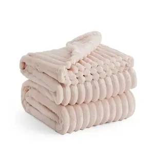 Bedsure Twin/Twin XL Plush Blanket Crystal Pink